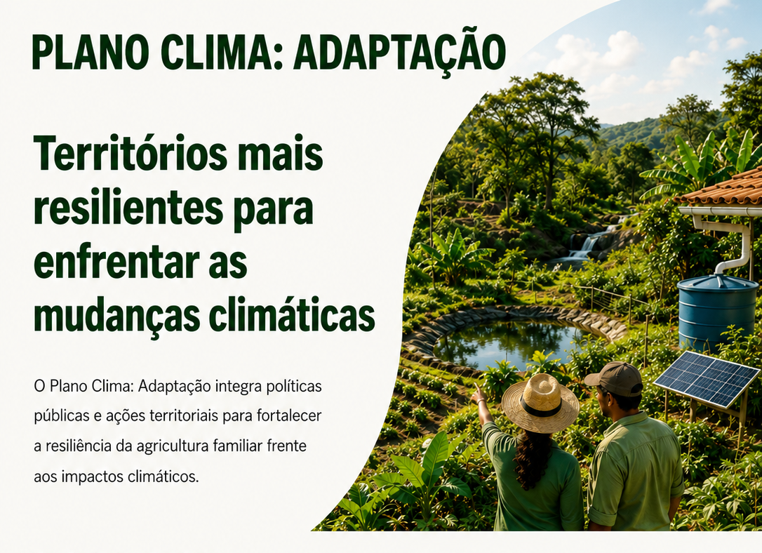 Plano Clima: Adaptação, territórios mais resilientes para enfrentar as mudanças climáticas